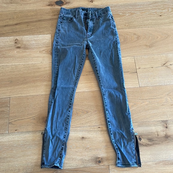 Mother high waisted looker ankle zip. Wash: shadows and light - Picture 3 of 4